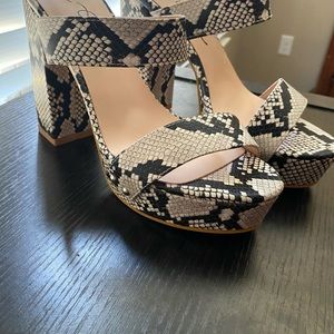 Fashion Nova Strapless Chunky Heel Size 10